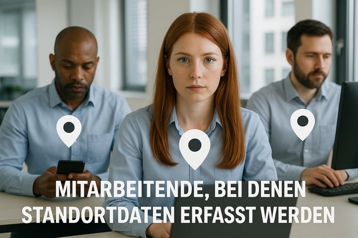 photographic Mitarbeitende bei denen Standortdaten erfasst werden-1